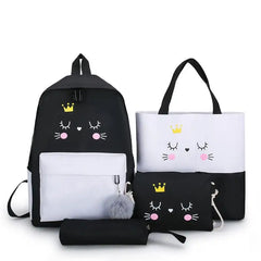 Canvas School Backpack For Girl Sport Backbags Kids Bagpack Anti-theft
