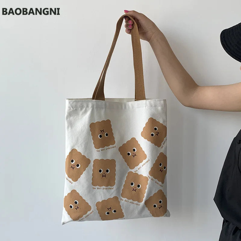 Cartoon Bear Shoulder Bag for Women Girls