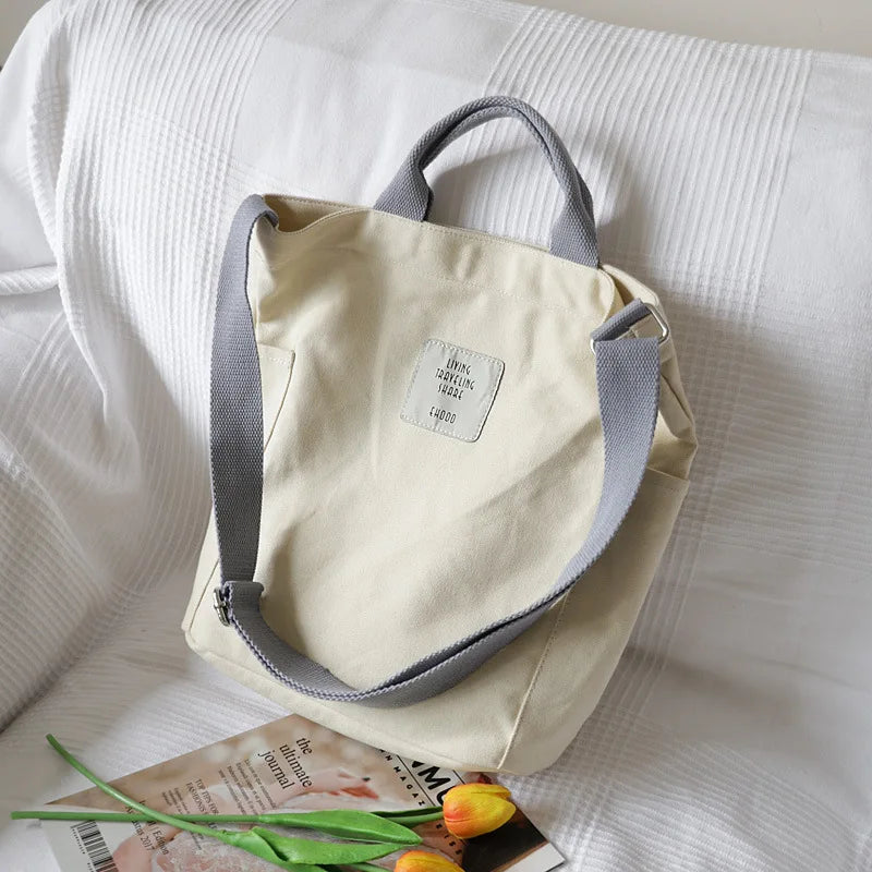 Canvas Womens Tote Bags Crossbody Messenger Bag Shoulder Work Travel Book Handba