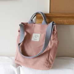 Canvas Womens Tote Bags Crossbody Messenger Bag Shoulder Work Travel Book Handba