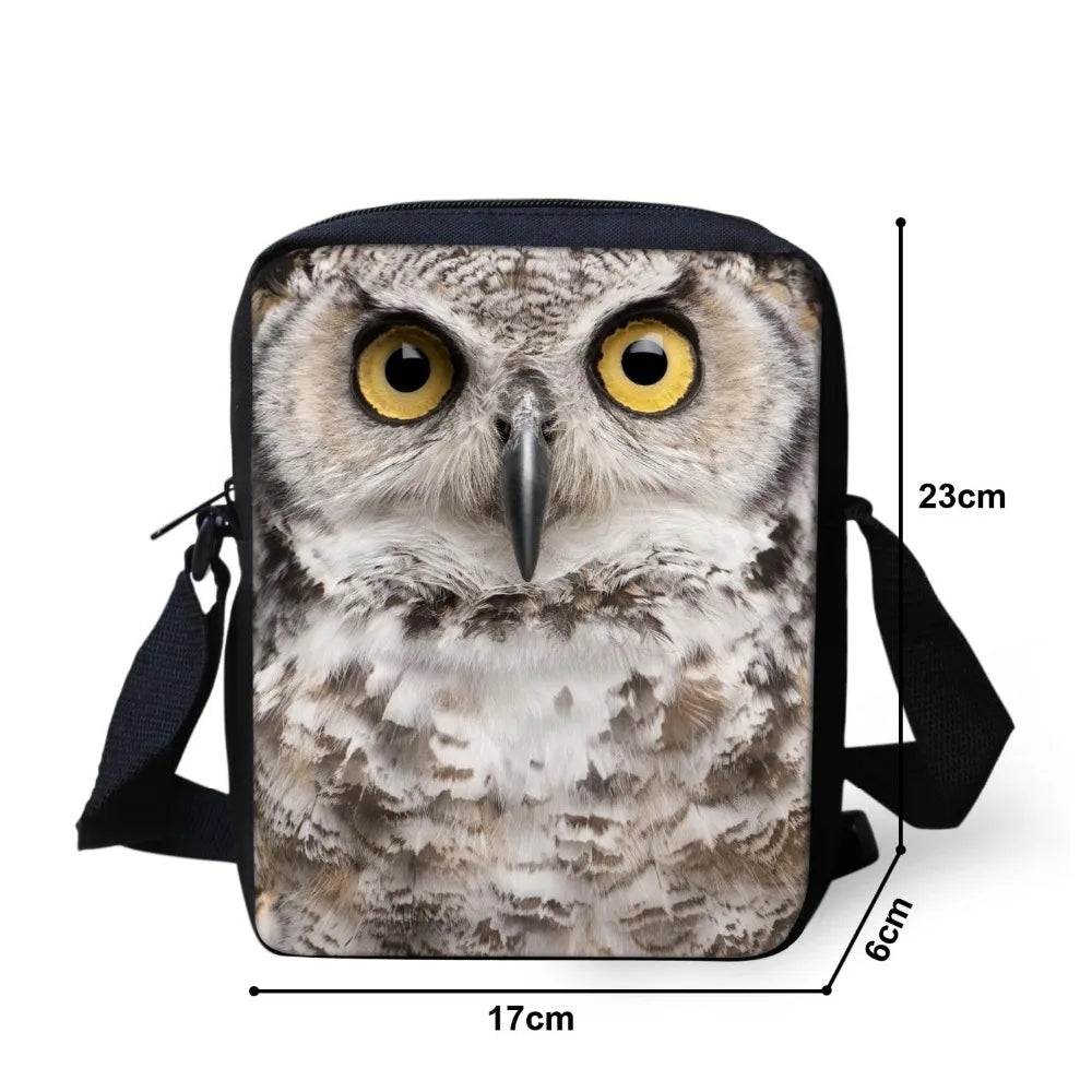 Bull Cartoon Messenger Bag for Kids and Ladies