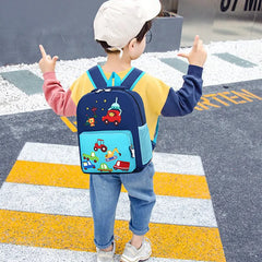 Cartoon Car World Primary School Bags Children Lightweight Printing Backpack