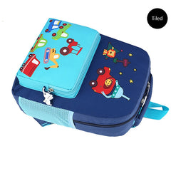 Cartoon Car World Primary School Bags Children Lightweight Printing Backpack