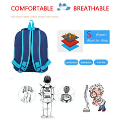 Cartoon Car World Primary School Bags Children Lightweight Printing Backpack