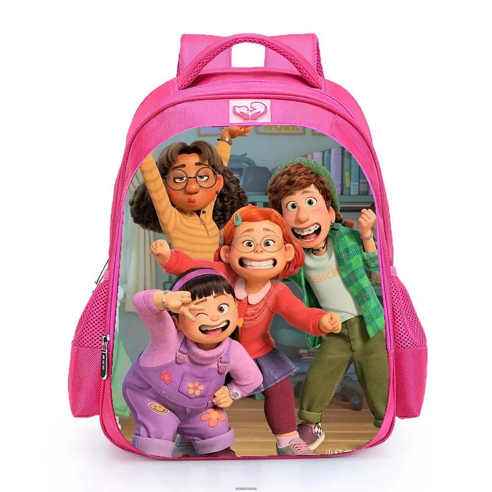 Red Cartoon Backpack Kids School Bag for Boys&Girls Travel Laptop 16inch