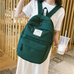 Casual Nylon Women Backpack Student School Bag Teenage Girls Shoulder Bags
