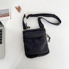 Casual Canvas Bag Women Mini Crossbody Phone Bag Nylon Japan Style