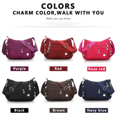 Casual Crossbody Shoulder Bag Women Nylon Waterproof Messenger Bags