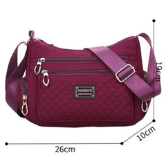 Nylon Waterproof Crossbody Bag Women Messenger Bag Casual Shoulder Bag