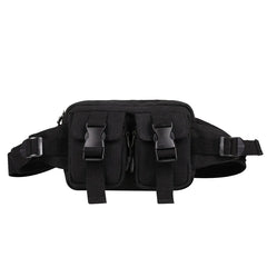 Casual Dark Wind Belt Bag Harajuku Canvas Chest Bag Unisex Waist Crossbody Bag
