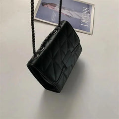 Chain Crossbody Bag Women Shoulder Handbag PU Leather Messenger