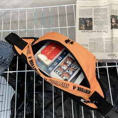 Casual Canvas Waist Bag Travel Pouch Shoulder Bag Unisex Belt Pack Chest Bag