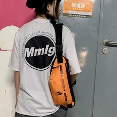 Casual Canvas Waist Bag Travel Pouch Shoulder Bag Unisex Belt Pack Chest Bag