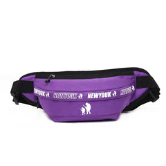 Casual Canvas Waist Bag Travel Pouch Shoulder Bag Unisex Belt Pack Chest Bag