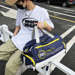 Waterproof Large Capacity Duffle Travel Bag Multifunction Tote GymBags