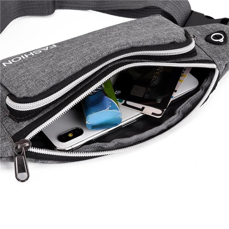 Casual Outdoor Waist Bag Men Waist Bum Bag Running Jogging Belt Pouch