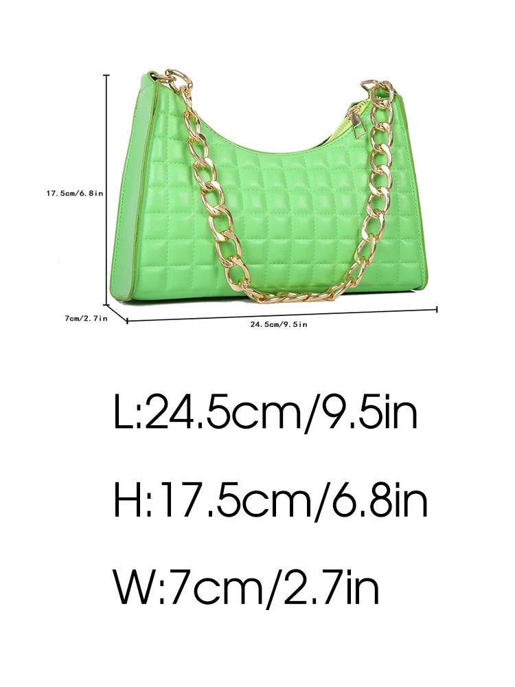 Plaid Crossbody Bag Shoulder Bag PU Leather Messenger Bags