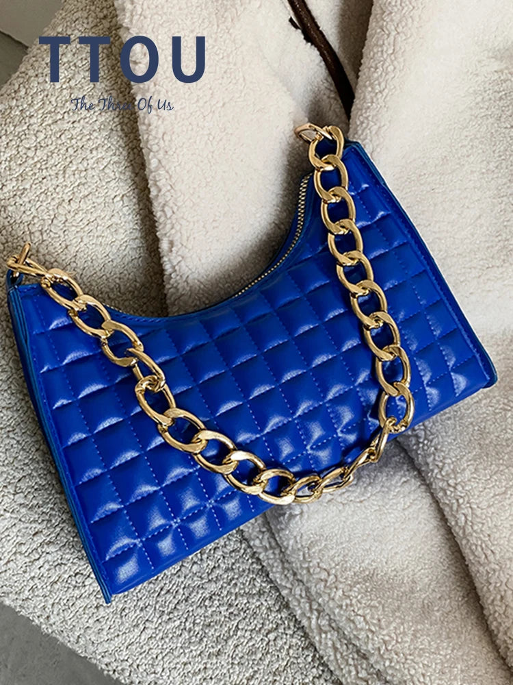 Plaid Crossbody Bag Shoulder Bag PU Leather Messenger Bags