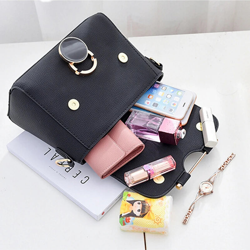 Casual Leather Flap Handbags High Party Purse Clutches Women Crossbody Bag