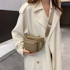 Women Leather Travel Crossbody Chest Bag Waist Fanny Pack