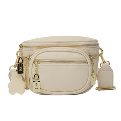 Women Leather Travel Crossbody Chest Bag Waist Fanny Pack