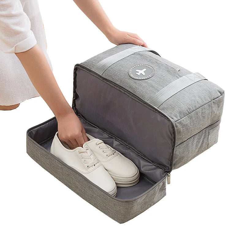 Cationic Fabric Waterproof Travel Bag Large Capacity Double Layer Storage Bag