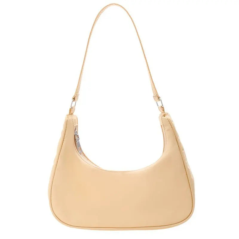 Casual Woman Small Nylon Half Moon Women Shoulder Bags Handbag