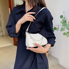 Retro Small Square Bag French Stick Armpit Mobile Phone Bag