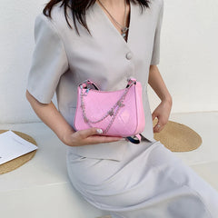 Retro Small Square Bag French Stick Armpit Mobile Phone Bag