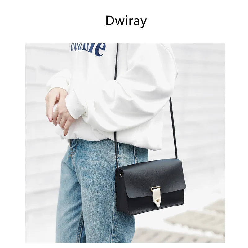 Chain Crossbody Bag Women Single Shoulder Bag PU Leather Handbag