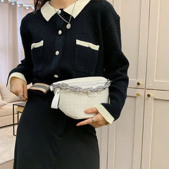 Leather Fanny Pack Waist Bag Crossbody Chest Bag Handbag