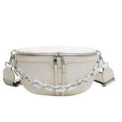 Chain Fanny pack Women Leather Waist Bag Chest pack Mini Female Belt Bags