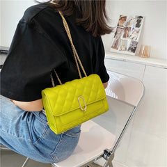 Chain Flap Shoulder Bag for Women Crossbody Messenger Handbag Purse Tote