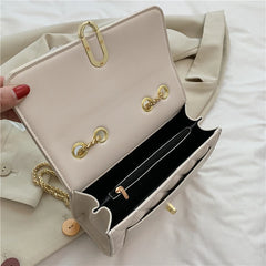 Chain Flap Shoulder Bag for Women Crossbody Messenger Handbag Purse Tote