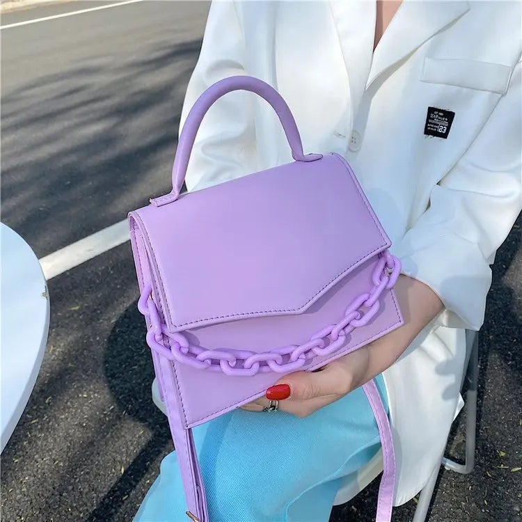 Chain Shoulder Bag Crossbody Bags For Women Small Mini Purse Vegan Leather
