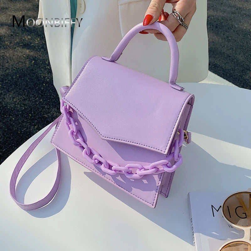 Chain Shoulder Bag Handbags for Ladies Small Flap Handle Bag