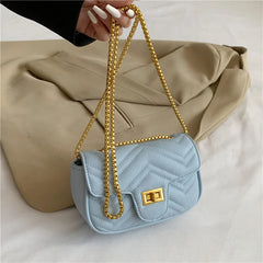 Chain Women Crossbody Bag Shoulder Bag PU Leather Female Clutch Handbags