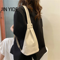 Women's PU Leather Chest Bag Crossbody Purse