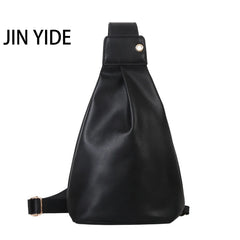 Women's PU Leather Chest Bag Crossbody Purse