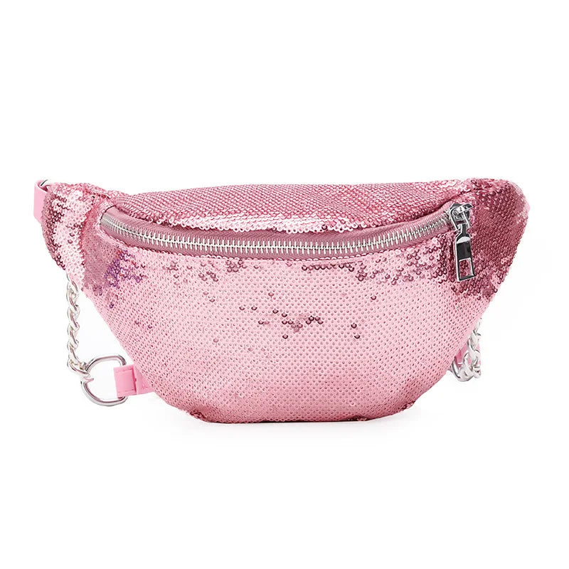 Glitter Bum Belts Bags Waist Packs Women Messenger Sequin Fanny Pack Female Wais
