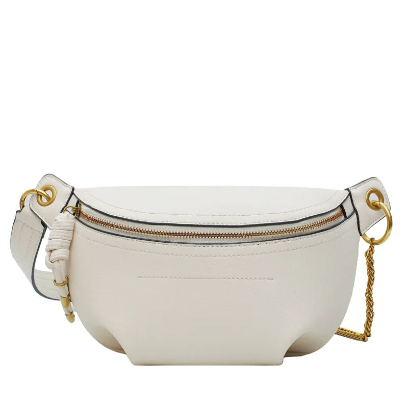 Soft Leather Chest Bag Women's Cross-body Street Bag