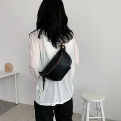 Soft Leather Chest Bag Women's Cross-body Street Bag