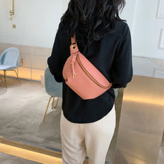 Soft Leather Chest Bag Women's Cross-body Street Bag