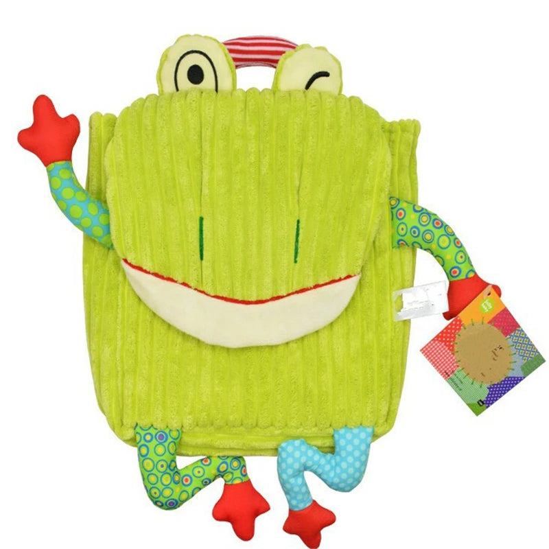 Kids Backpack Bag Kindergarten Girls Boys Cartoon Toys Owl Cow Frog Monkey
