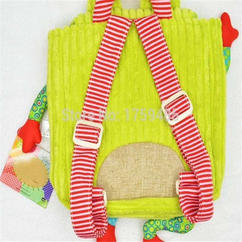 Kids Backpack Bag Kindergarten Girls Boys Cartoon Toys Owl Cow Frog Monkey