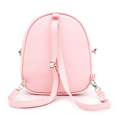Girls Rabbit Ear Sequins Backpack Kids School PU Leather Book Bags