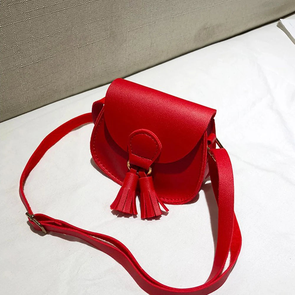 Girls Leather Waist Bag Small Shoulder Crossbody Handbag