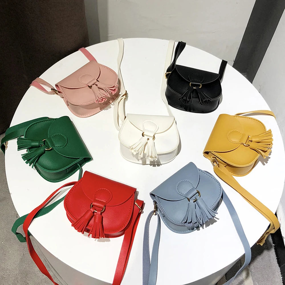Girls Leather Waist Bag Small Shoulder Crossbody Handbag