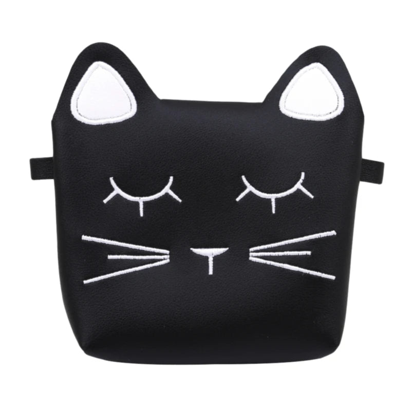 Kids Cat Coin Purse Mini Shoulder Bag Faux Suede