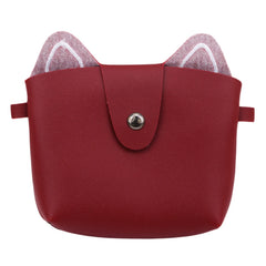 Kids Cat Coin Purse Mini Shoulder Bag Faux Suede